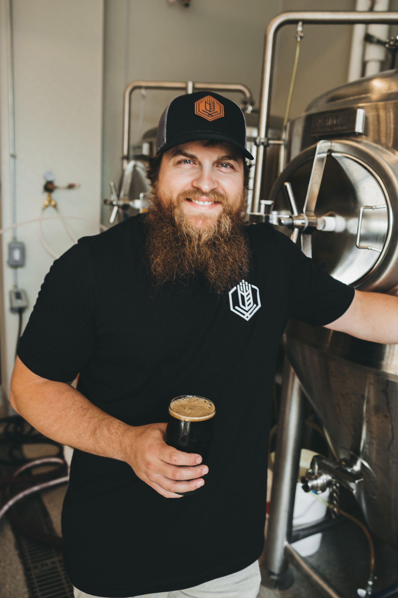 General Manager Bill Martinetto in the brewhouse