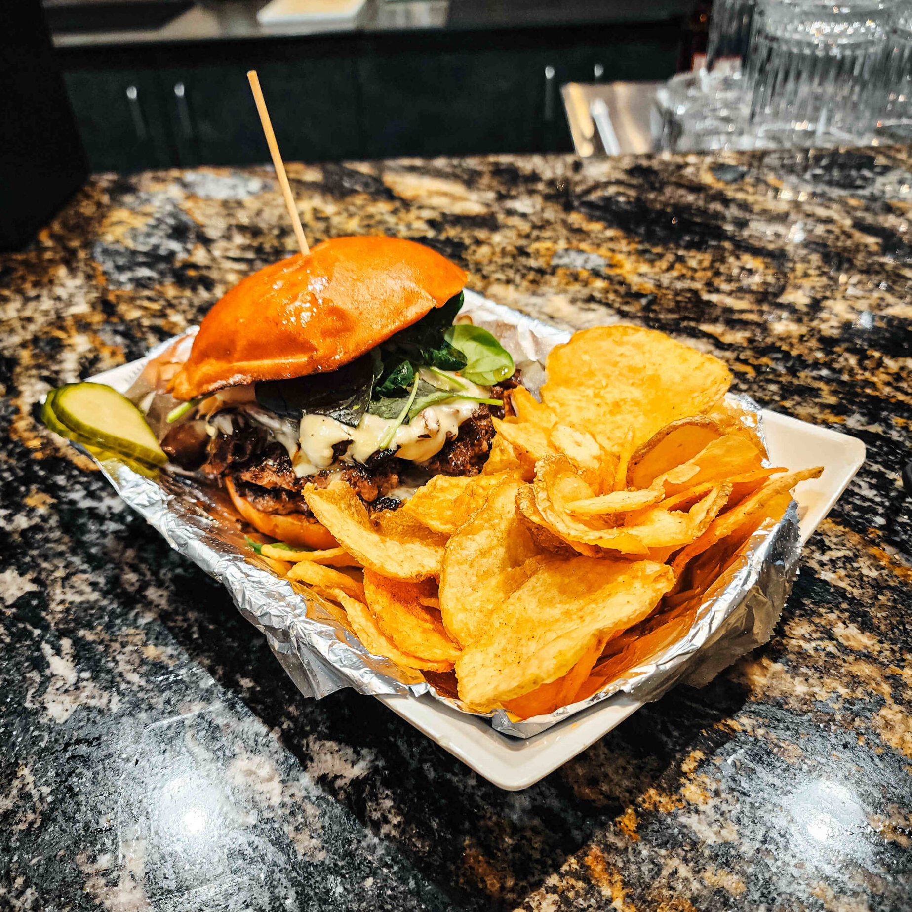 Balsamic Mushroom & Swiss  Burger